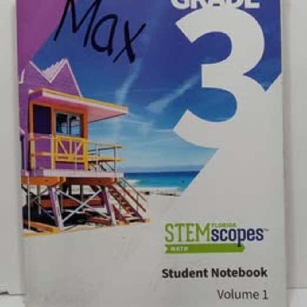 STEMscopes Florida Math Grade 3 Student Notebook Volume 1